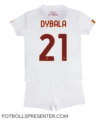 AS Roma Paulo Dybala #21 Bortatröja Barn 2022-23 Kortärmad (+ korta byxor)